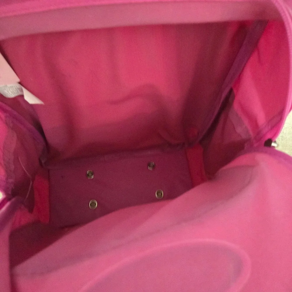 Disney Princess Rolling Backpack Pink Belle Cinderella Aurora Kids Travel Bag